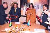 A momentous occasion as the Trust signs a memorandum of understanding with the government of Mauritius and the Mauritius Council of Social Services