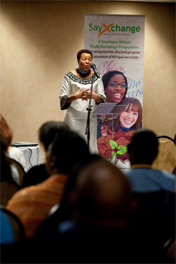 Impassioned address at the launch of sayXchange
