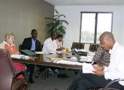 The AGN steering committee during its strategy meeting
