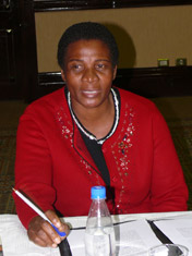Beatrice Mutumbwa from the Ministry of Small and Medium Enterprise Development (SMED) in Zimbabwe