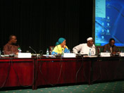Panelists including members of the Pan African Parliament and Brian Kagoro of ActionAid International