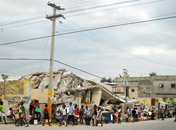 Haiti in ruins following the devastating earthquake
