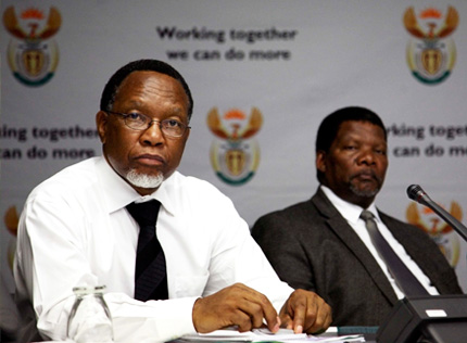 Kgalema Motlanthe, South Africa's Deputy President, at the national anti-poverty strategy colloquium in December 2009